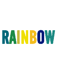 FLFNW rainbow eat the rainbow flfnw Sticker