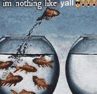 AmethystWoof reaction fish relatable fishbowl GIF