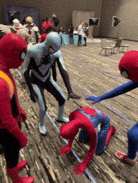SuperiorChris17 fortnite spiderman spiderman down spiderman revive GIF