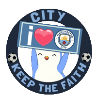 Manchester City Football Sticker by Pudgy Penguins