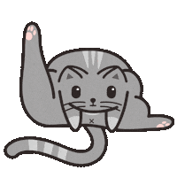 happy fat cat Sticker by Meowingtons