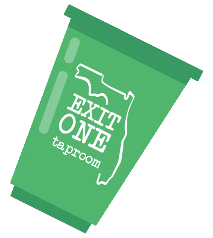 Exitonetaproom beer florida beer lover taproom Sticker
