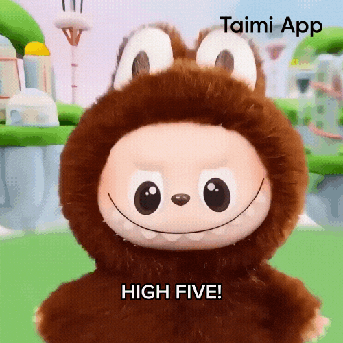 High Five Labubu GIF by Taimi