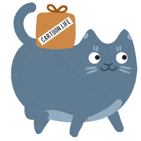 Cat Deliver Sticker by Iconka.com