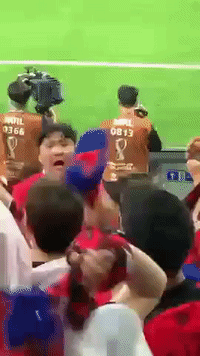 Emotional Cheerleader Rallies Korean Crowd