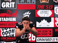 Football GIF by Cincinnati Bearcats