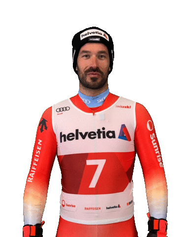 helvetia_schweiz thumbs up daumen hoch swiss ski helvetia Sticker