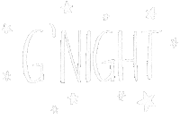 Tired Good Night Sticker by Joy Morin