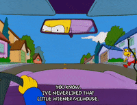 homer simpson running GIF