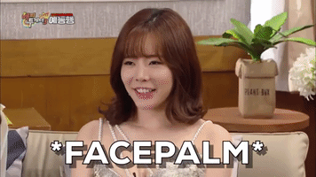 girls generation facepalm GIF