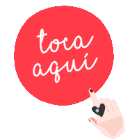 Toca Aqui Sticker by Wendy Ramos