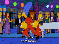 running away homer simpson GIF