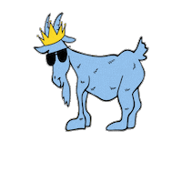 GOAT_USA goat chuck goatusa chuckthegoat Sticker