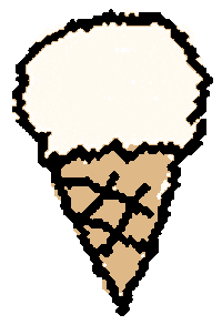Icecream Vanilla Sticker