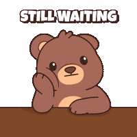 Bored Teddy Bear Sticker by BEARISH