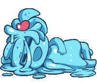 Laying Monster Girl Sticker by Jin