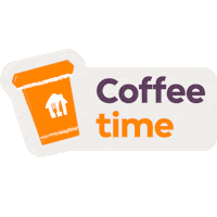 Coffee Time Jet Sticker by Just Eat Takeaway.com