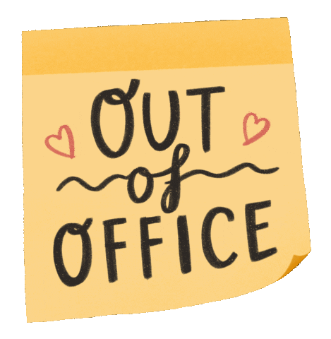 Out Of Office Holiday Sticker