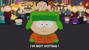 kyle broflovski mob GIF by South Park 