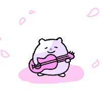 Cherry Blossom Hello Sticker