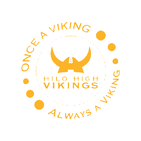 hilohighschool vikings hilo goviks bluegold Sticker
