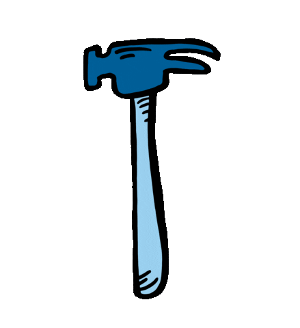 construction hammer Sticker by Mission Serve