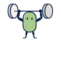 Gym Flexing Sticker by Planet Vegan