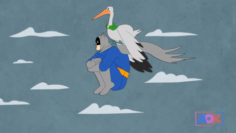 flying animation domination GIF by AOK