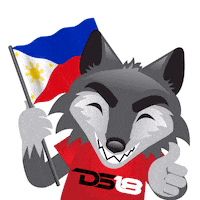 Flag Wolf Sticker by DS18