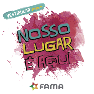 Nosso Lugar E Aqui Sticker by Faculdade Fama