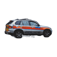 Zeta Police Car Sticker by Formación Ninja