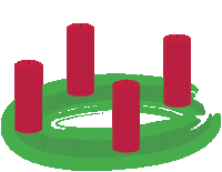 Christmas Candles Sticker by Der Wein-Bischoff