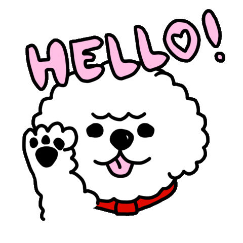 dog hello Sticker by Ivo Adventures