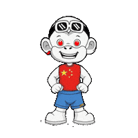 Happy China Sticker by Zhot