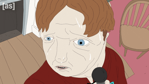 Nervous Look GIF by Adult Swim