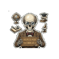 Skull Repetir Sticker