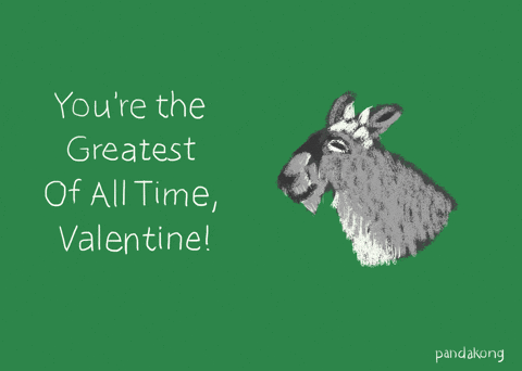 PandaKongArt giphyupload valentine valentines goat GIF