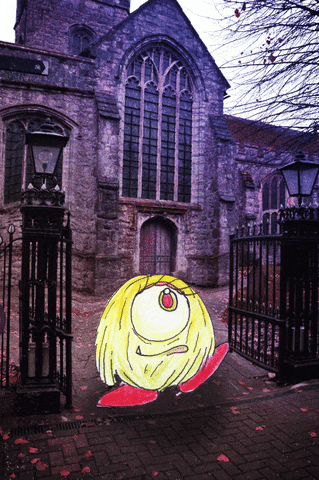RealityParadox giphyupload happy photography monster GIF