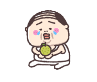 Sad Old Man Sticker