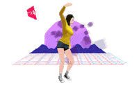 woman dancing Sticker by ObEN Artificial Intelligence