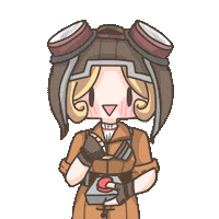 Girl Sparkle Sticker by Fluffy the Thunder God 雷神阿毛