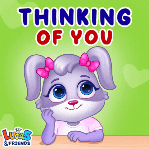 I Love You Thinking GIF by Lucas and Friends by RV AppStudios