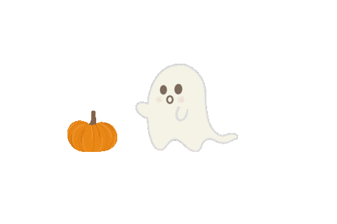 jessicatuttledesigns fall scary ghost spooky Sticker