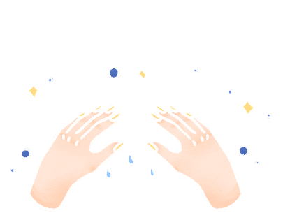 Hands Bubbles Sticker