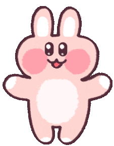 Rabbit Hello Sticker