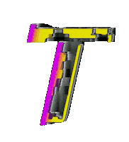 Glitch Alphabet Sticker by #BASILIO