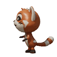 Mad Red Panda Sticker by TheTinies