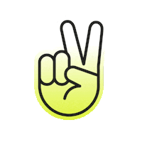Neon Hand Sticker by LIGANOVA