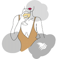 Illustration Wine Sticker by Weingut Masser