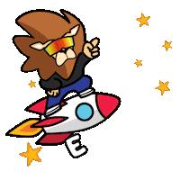 To The Moon Crypto Sticker by Loaded Lions